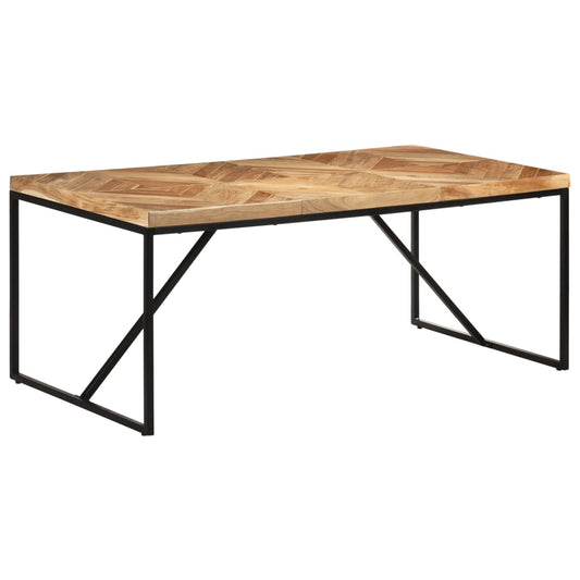 Eettafel 180x90x76 cm massief acaciahout en mangohout