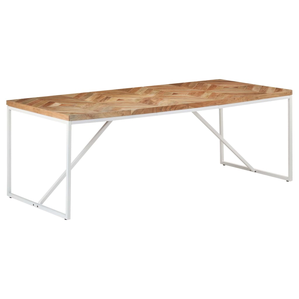 Eettafel 200x90x76 cm massief acaciahout en mangohout