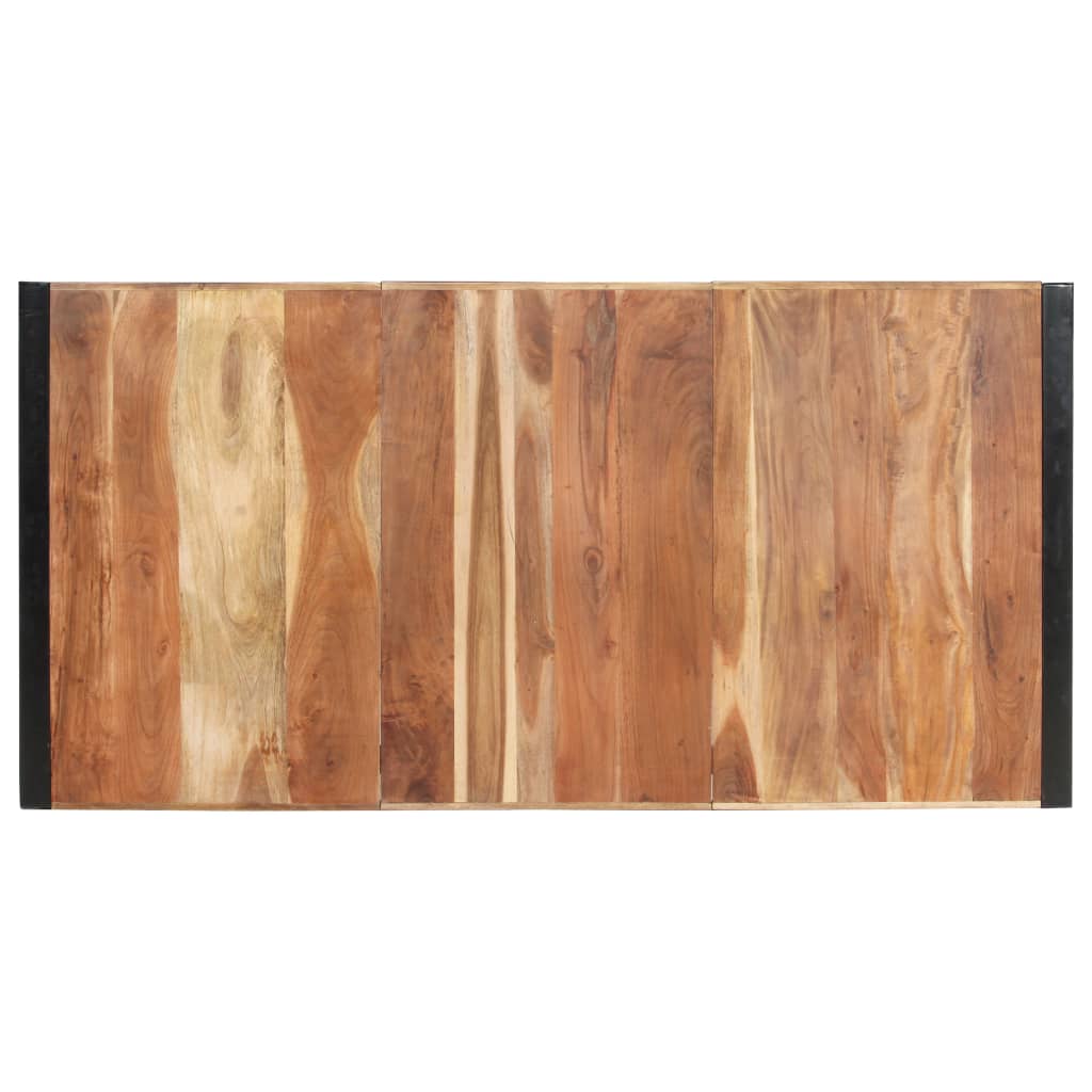 Eettafel 200x100x75 cm massief hout