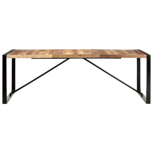 Eettafel 220x100x75 cm massief hout