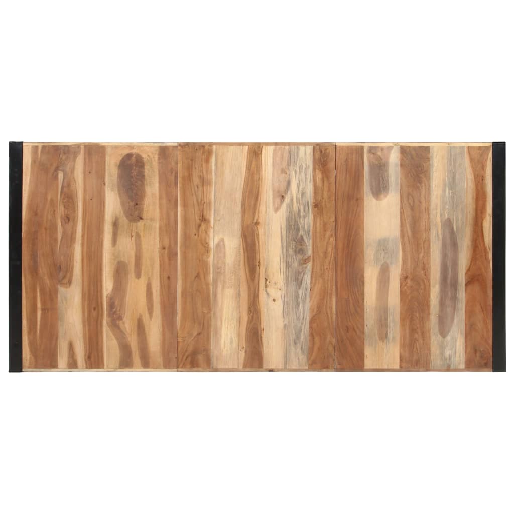 Eettafel 220x100x75 cm massief hout