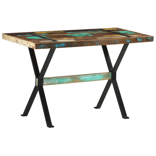 Eettafel 120x60x76 cm massief gerecycled hout