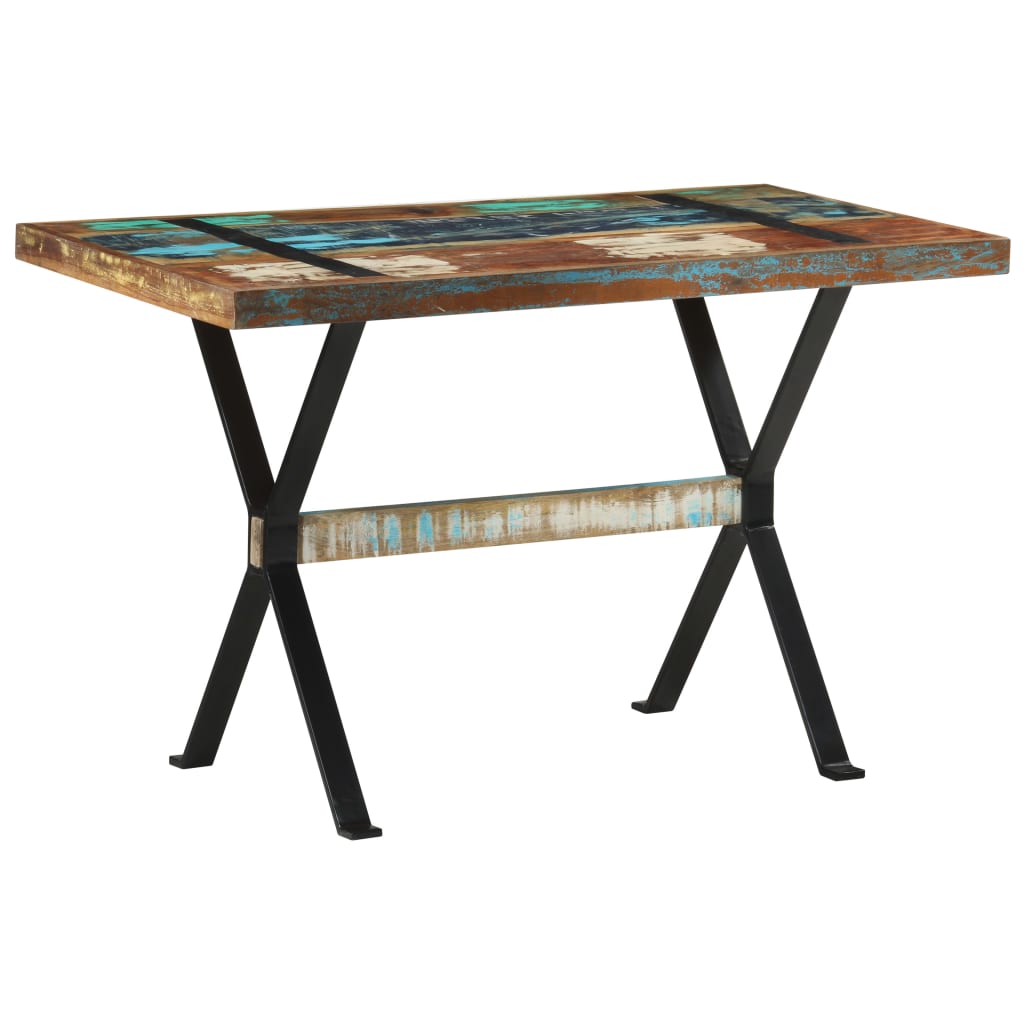 Eettafel 120x60x76 cm massief gerecycled hout