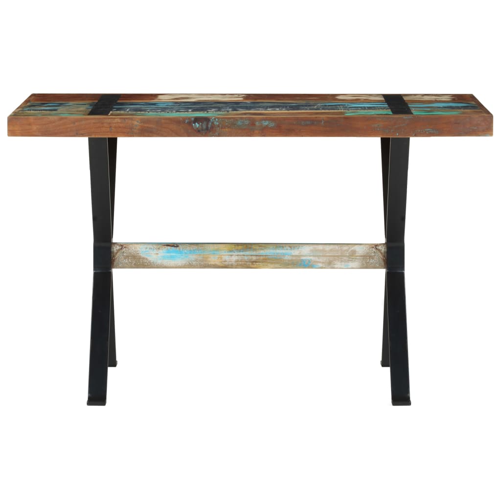 Eettafel 120x60x76 cm massief gerecycled hout