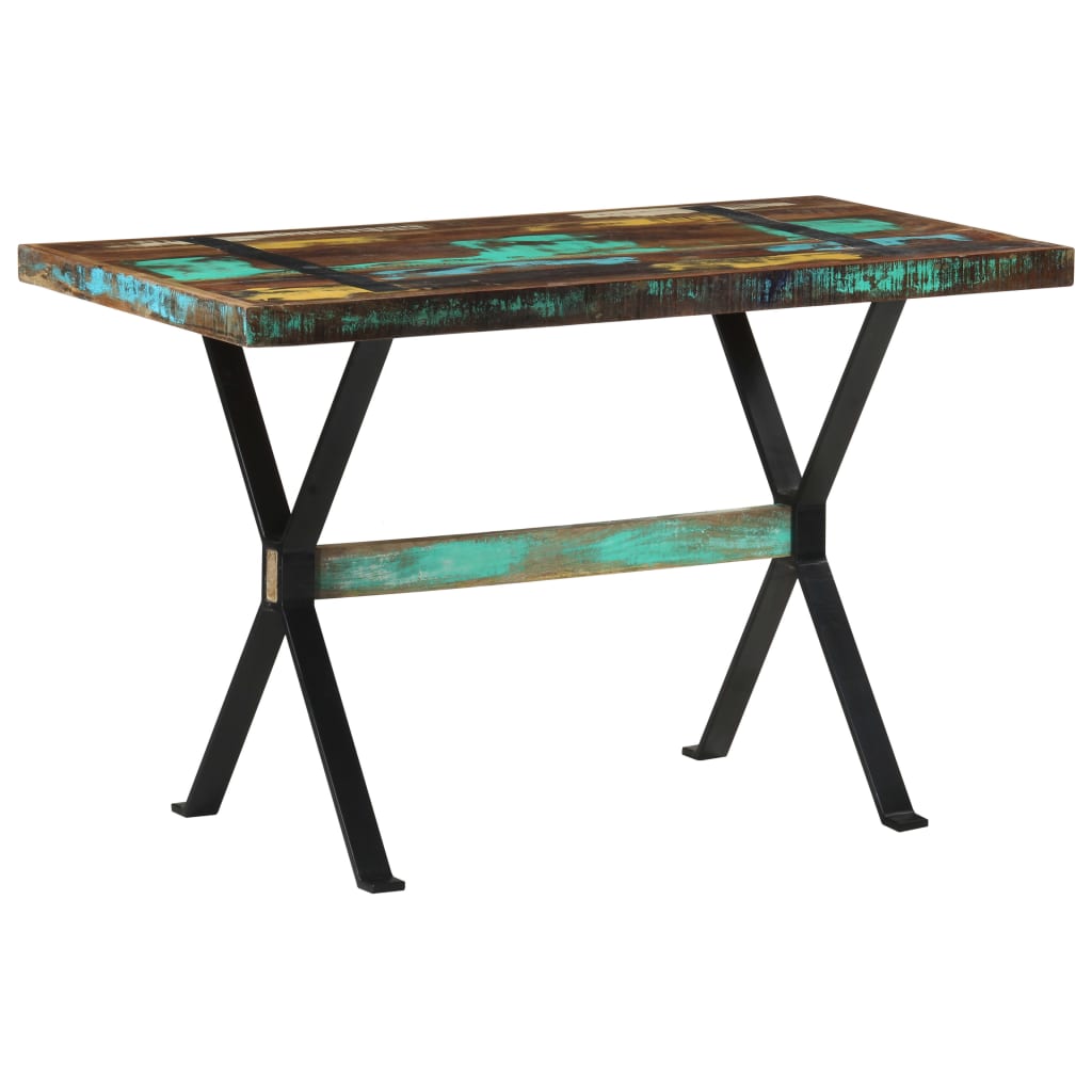 Eettafel 120x60x76 cm massief gerecycled hout