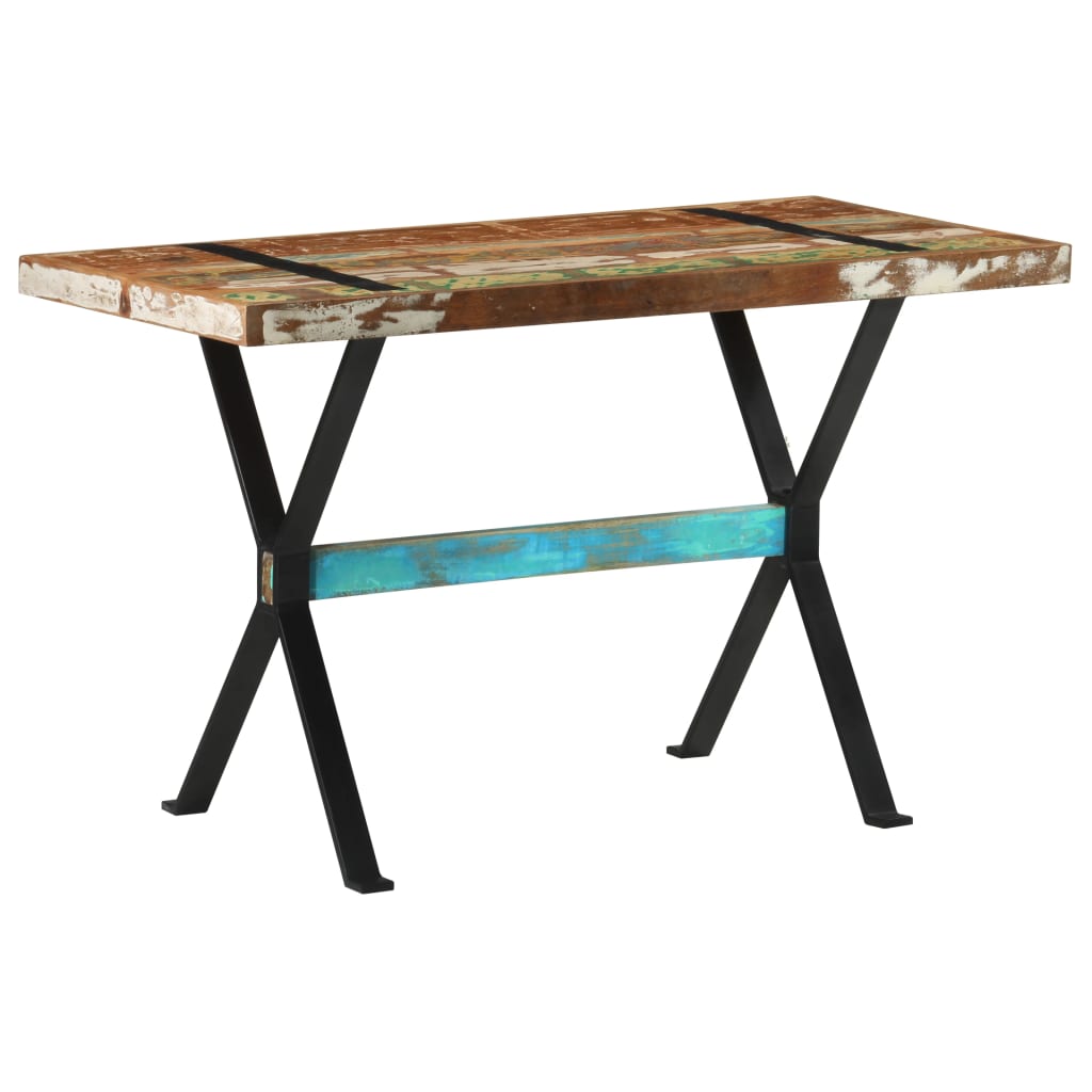 Eettafel 120x60x76 cm massief gerecycled hout