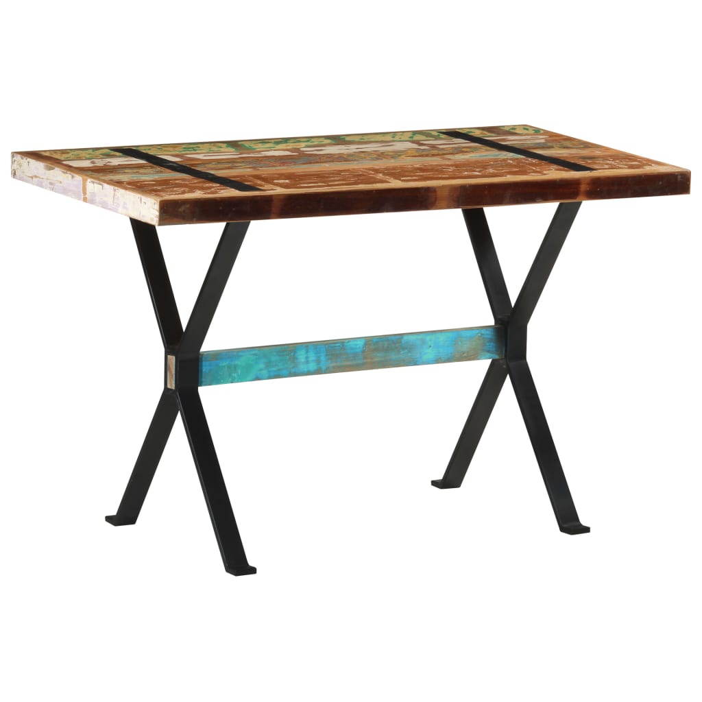 Eettafel 120x60x76 cm massief gerecycled hout