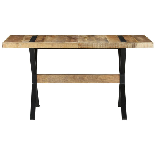 Eettafel 140x70x76 cm ruw mangohout