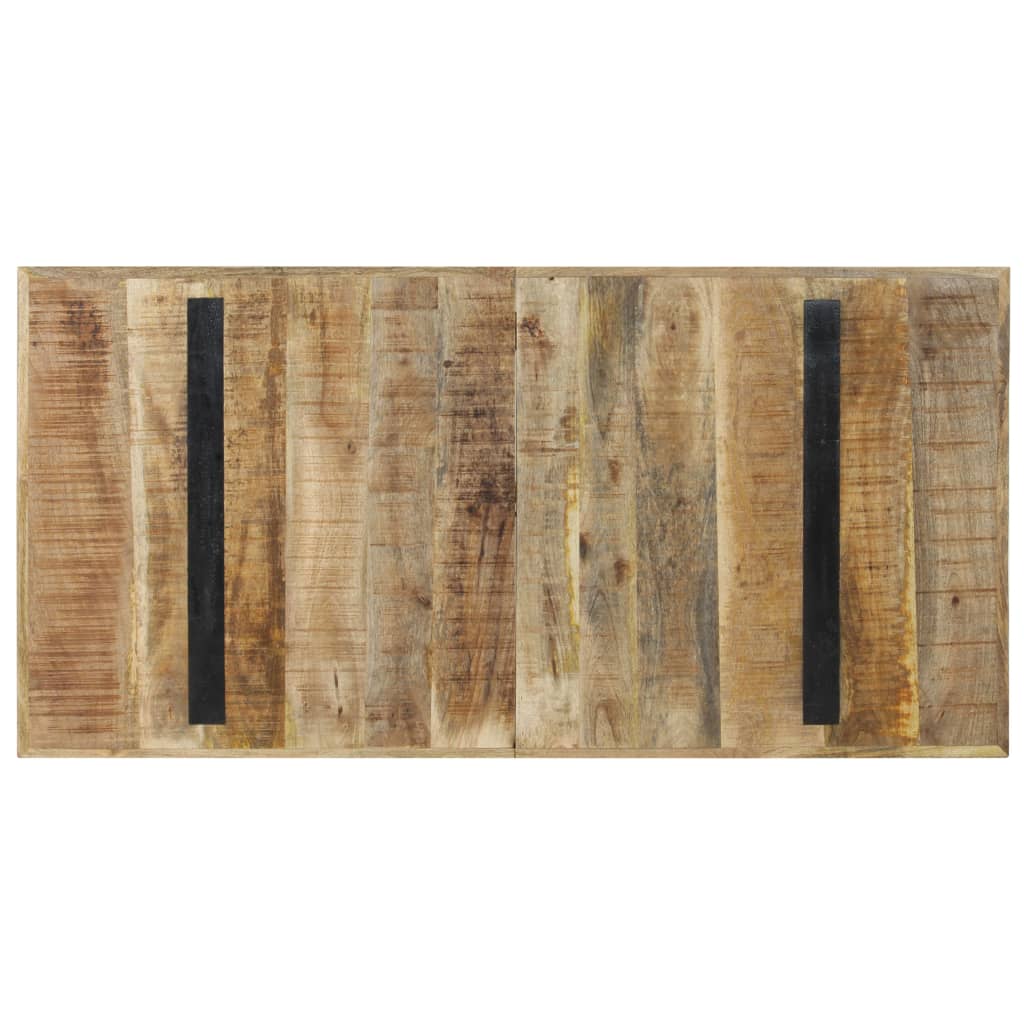 Eettafel 140x70x76 cm ruw mangohout