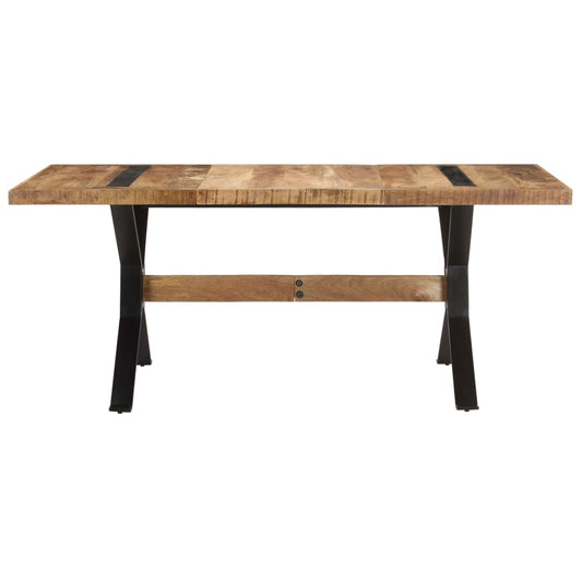 Eettafel 180x90x76 cm ruw mangohout