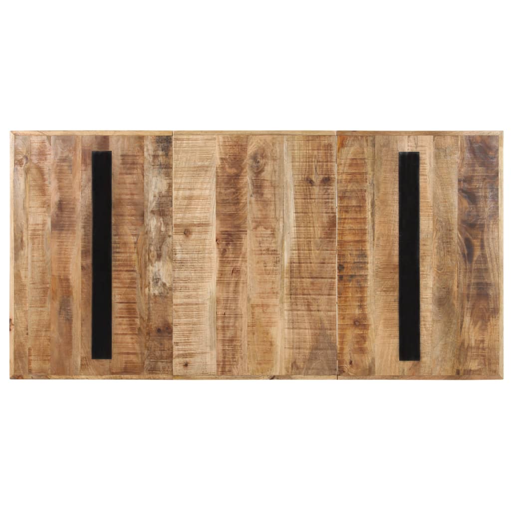 Eettafel 180x90x76 cm ruw mangohout