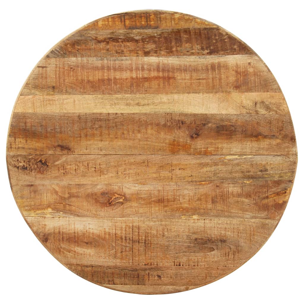 Eettafel rond 100x100x75 cm ruw mangohout