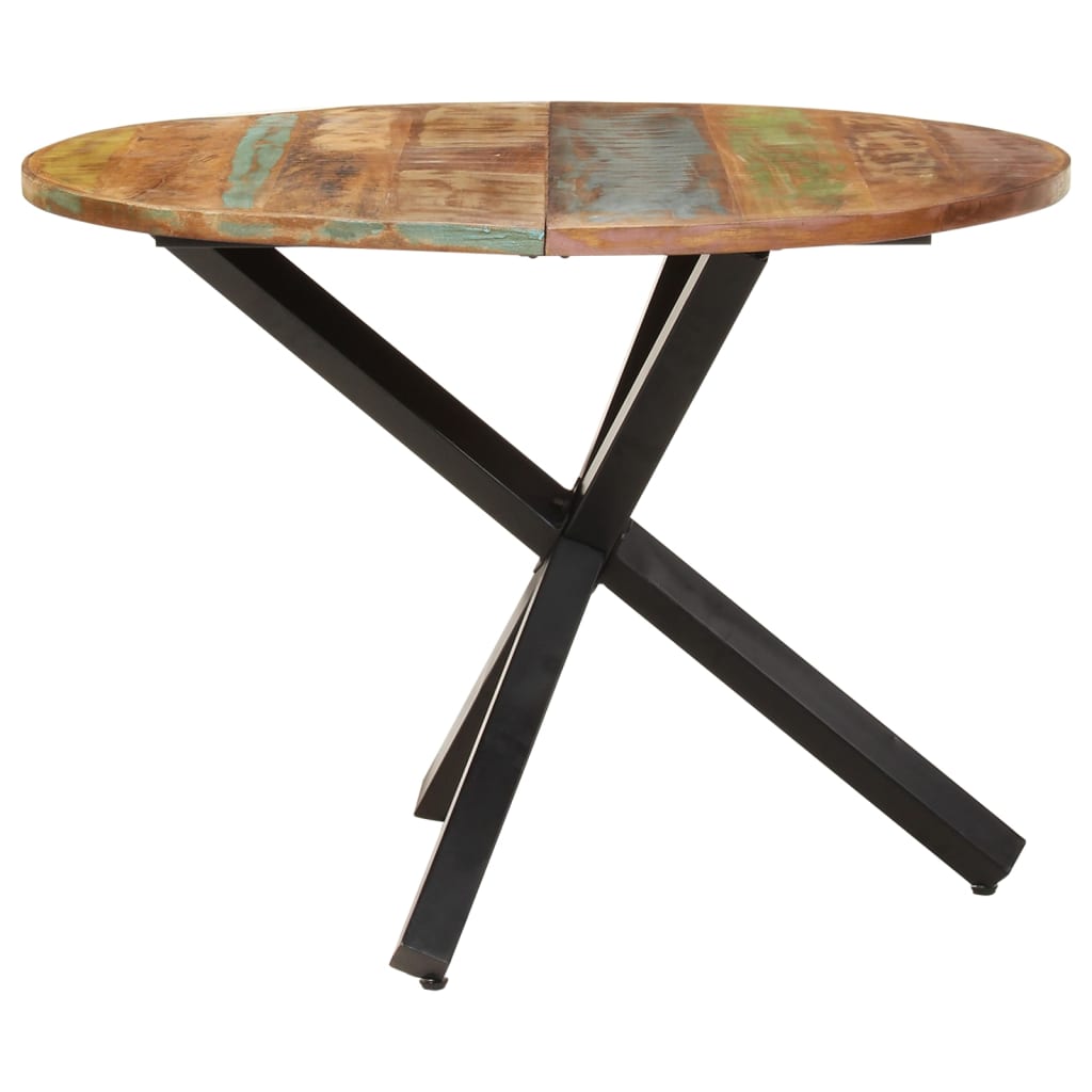 Eettafel rond 100x100x75 cm massief gerecycled hout