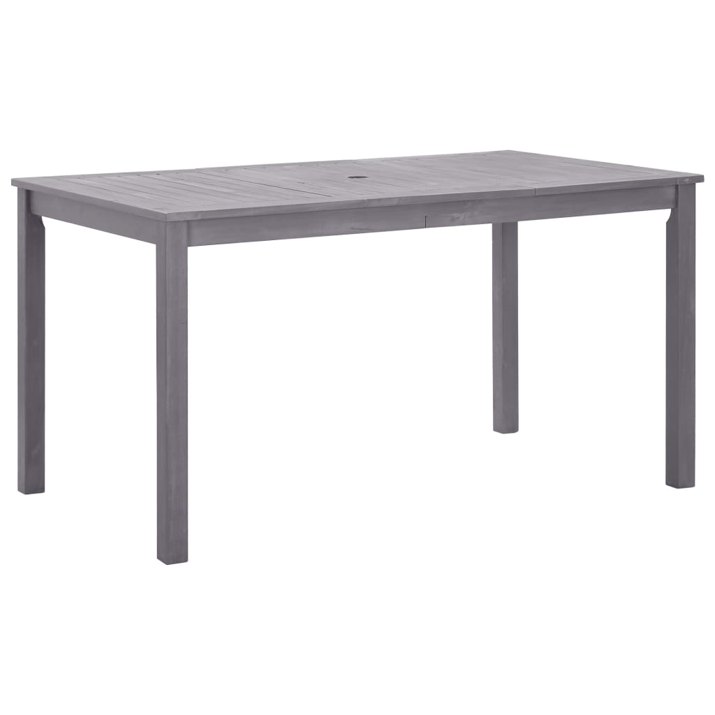 Tuintafel 140x80x74 cm massief acaciahout greywash