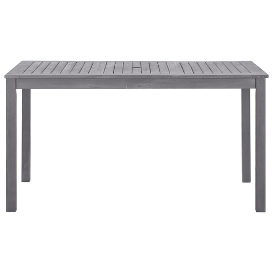 Tuintafel 140x80x74 cm massief acaciahout greywash