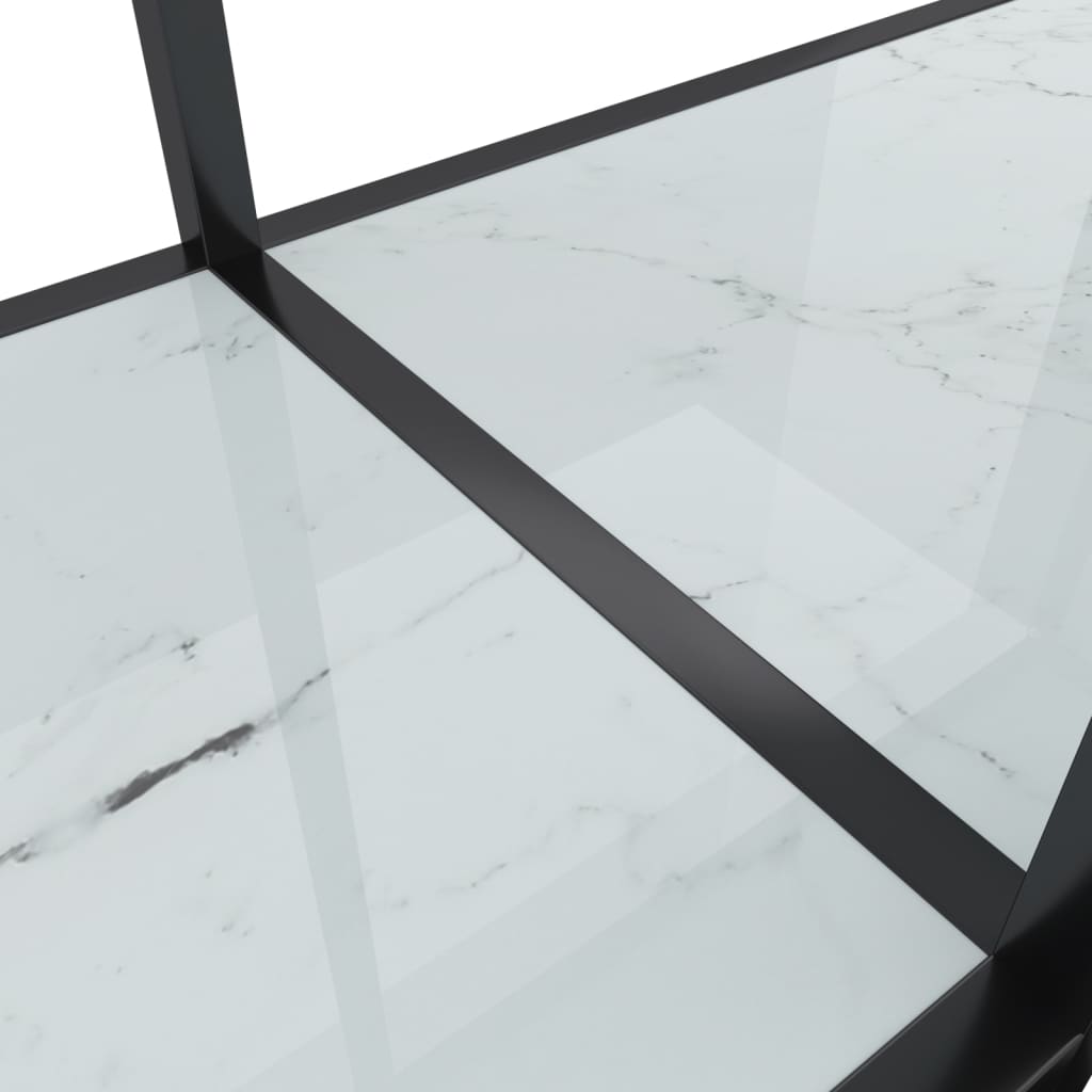 Wandtafel 180x35x75,5 cm gehard glas wit