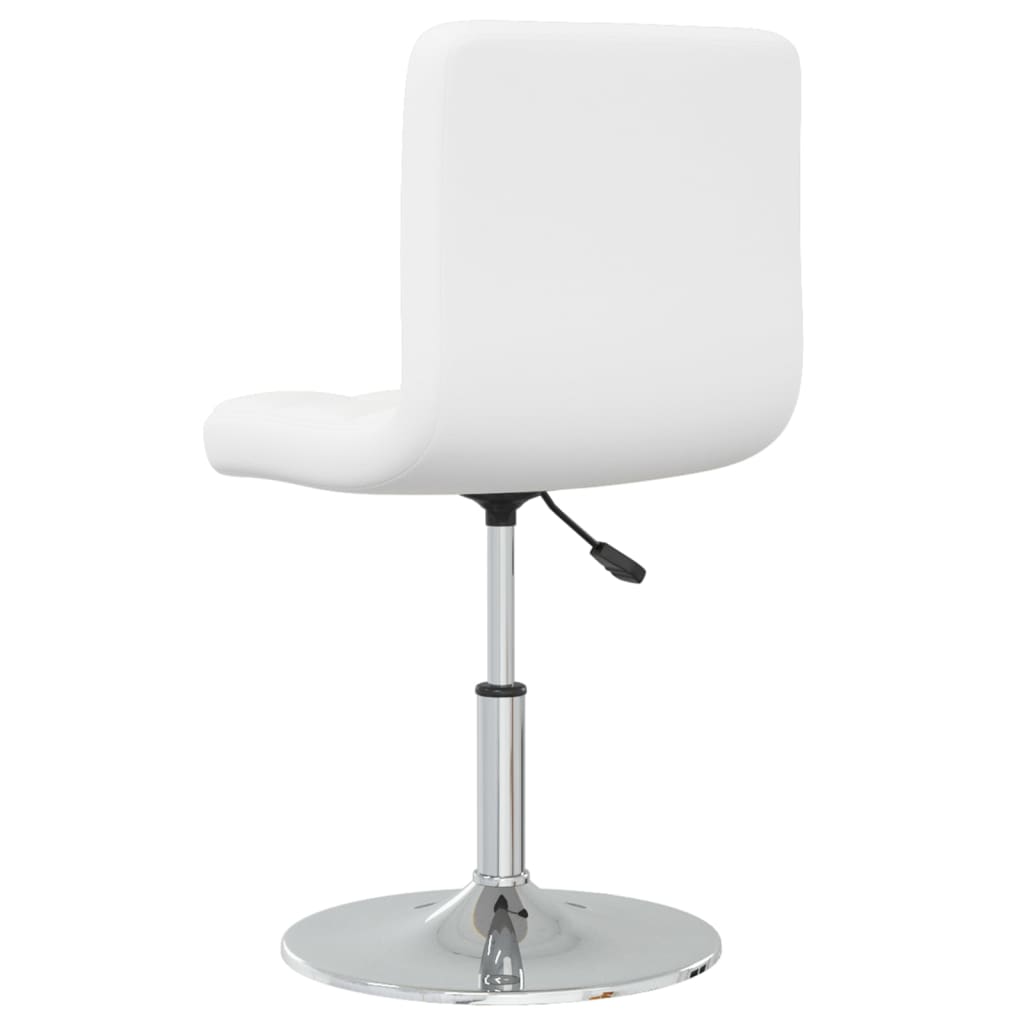 Eetkamerstoelen 2 st kunstleer wit