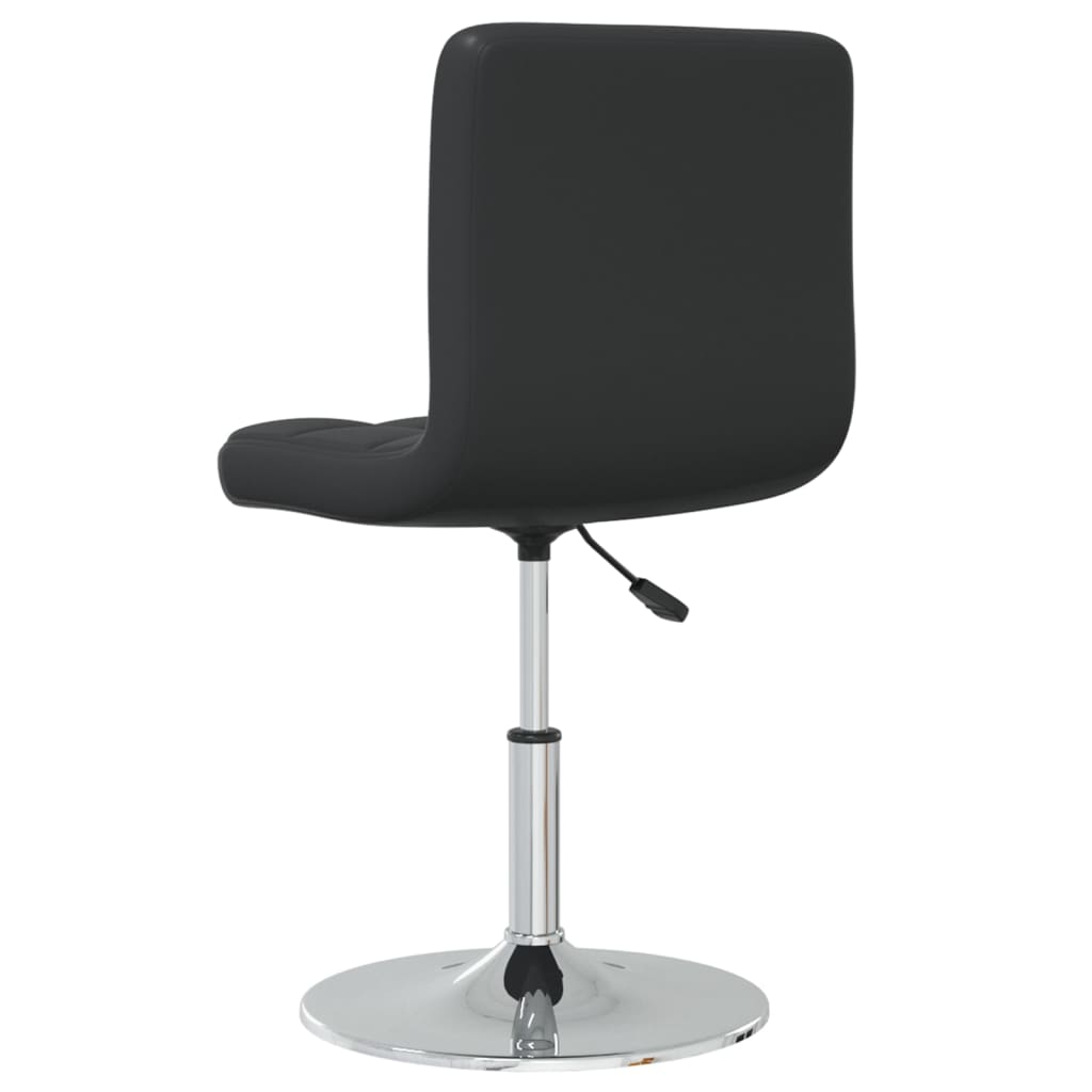 Eetkamerstoelen 2 st kunstleer zwart