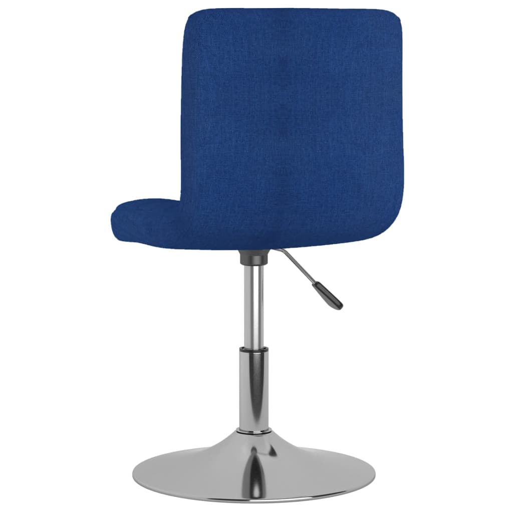 Eetkamerstoelen 2 st draaibaar stof blauw