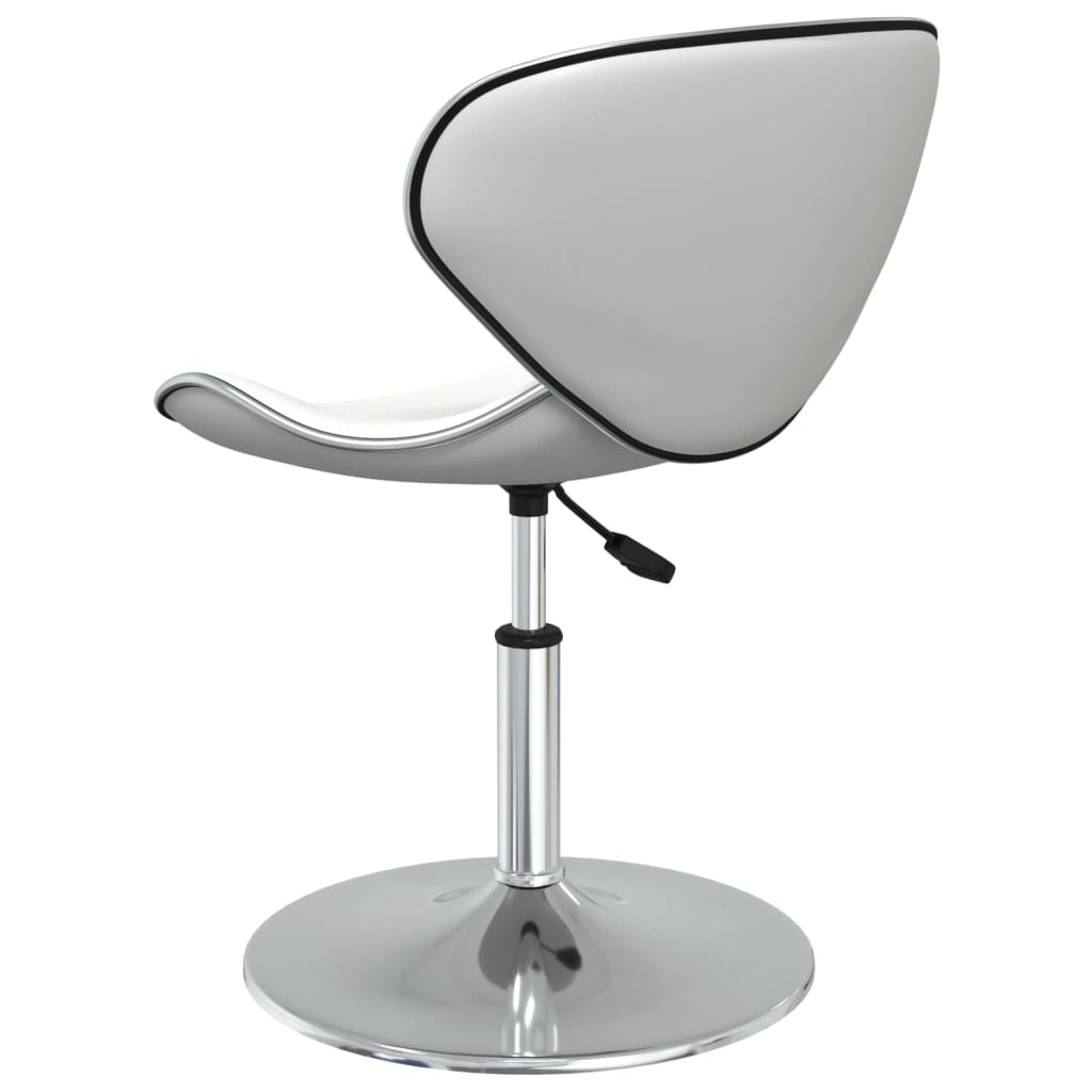 Eetkamerstoelen 2 st kunstleer wit