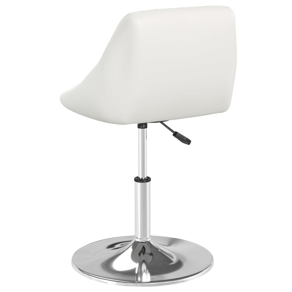 Eetkamerstoelen 2 st kunstleer wit