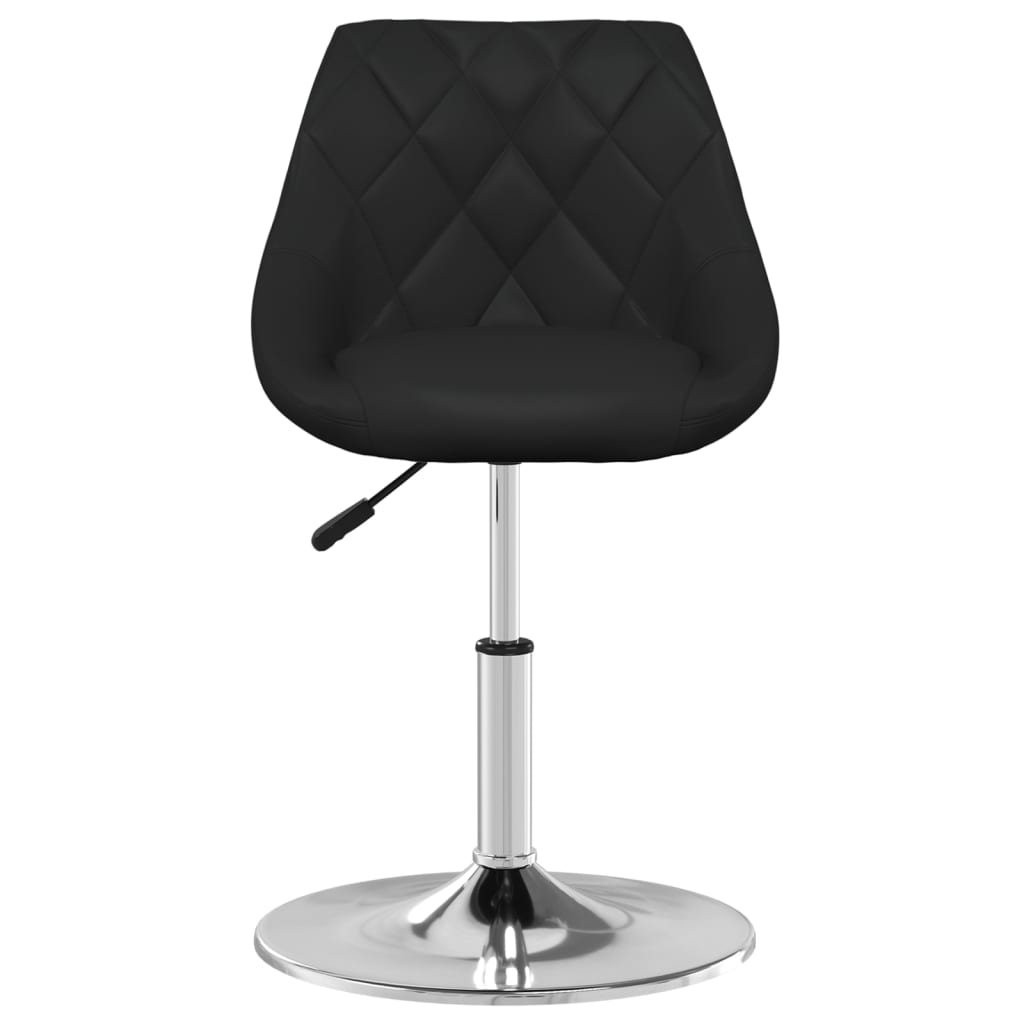 Eetkamerstoelen 2 st kunstleer zwart