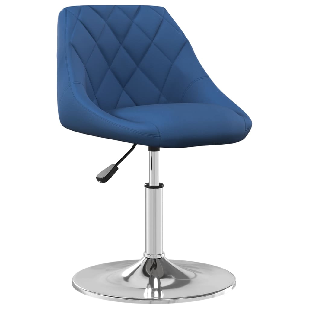 Eetkamerstoelen draaibaar 2 st fluweel blauw