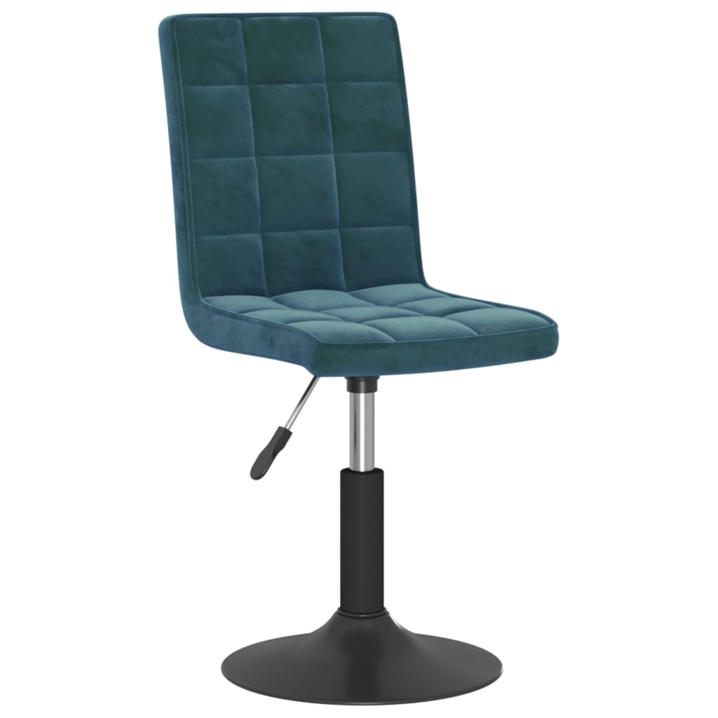 Eetkamerstoelen draaibaar 2 st fluweel blauw