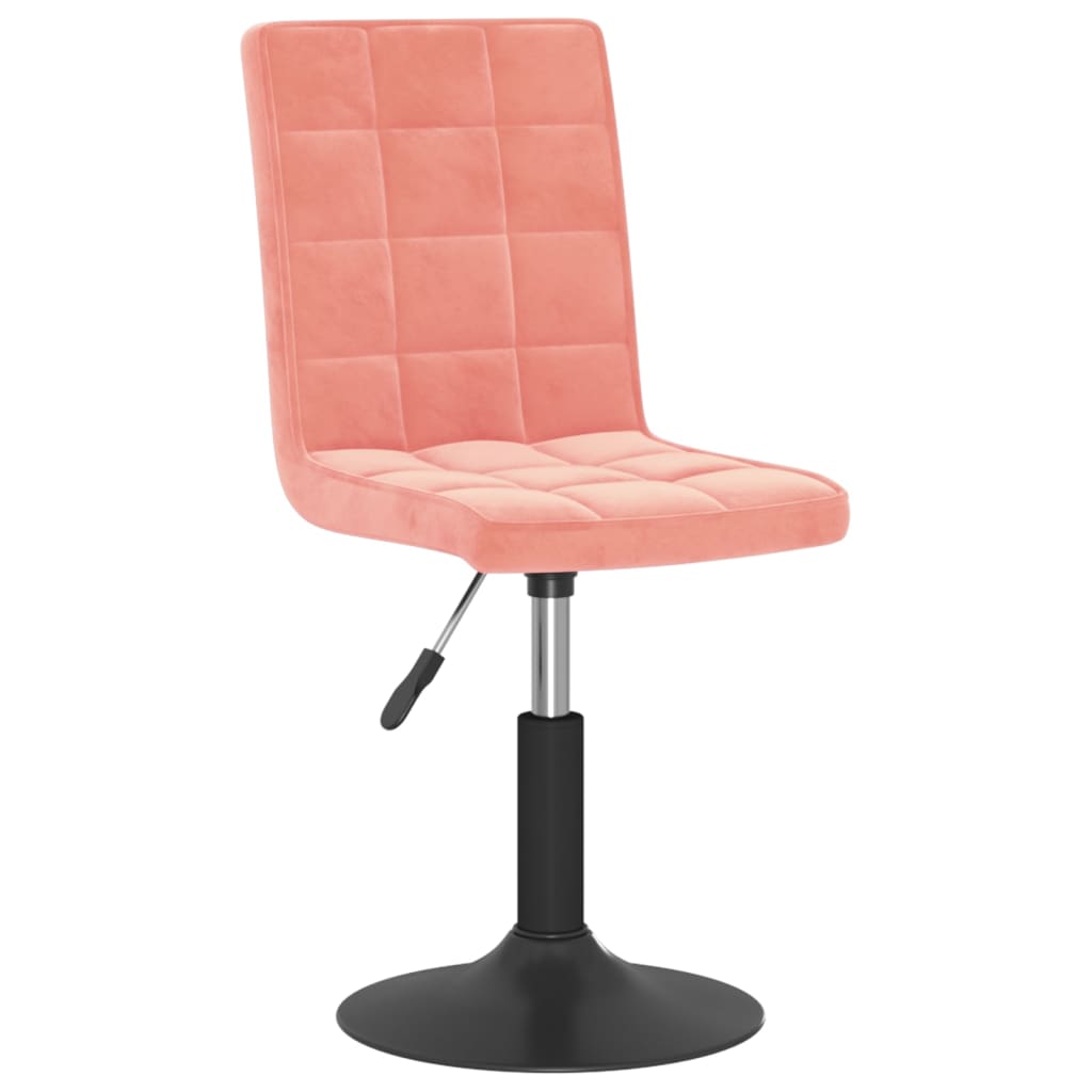 Eetkamerstoelen draaibaar 2 st fluweel roze