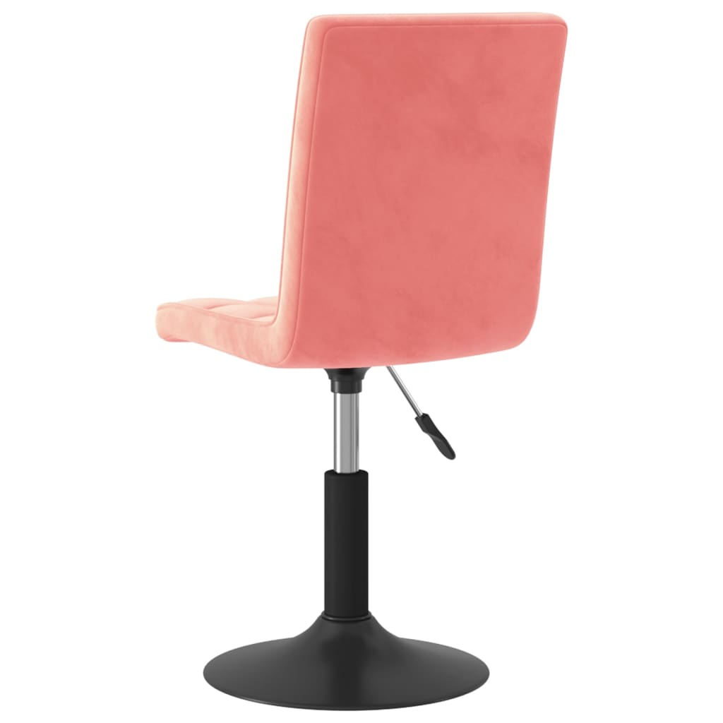 Eetkamerstoelen draaibaar 2 st fluweel roze