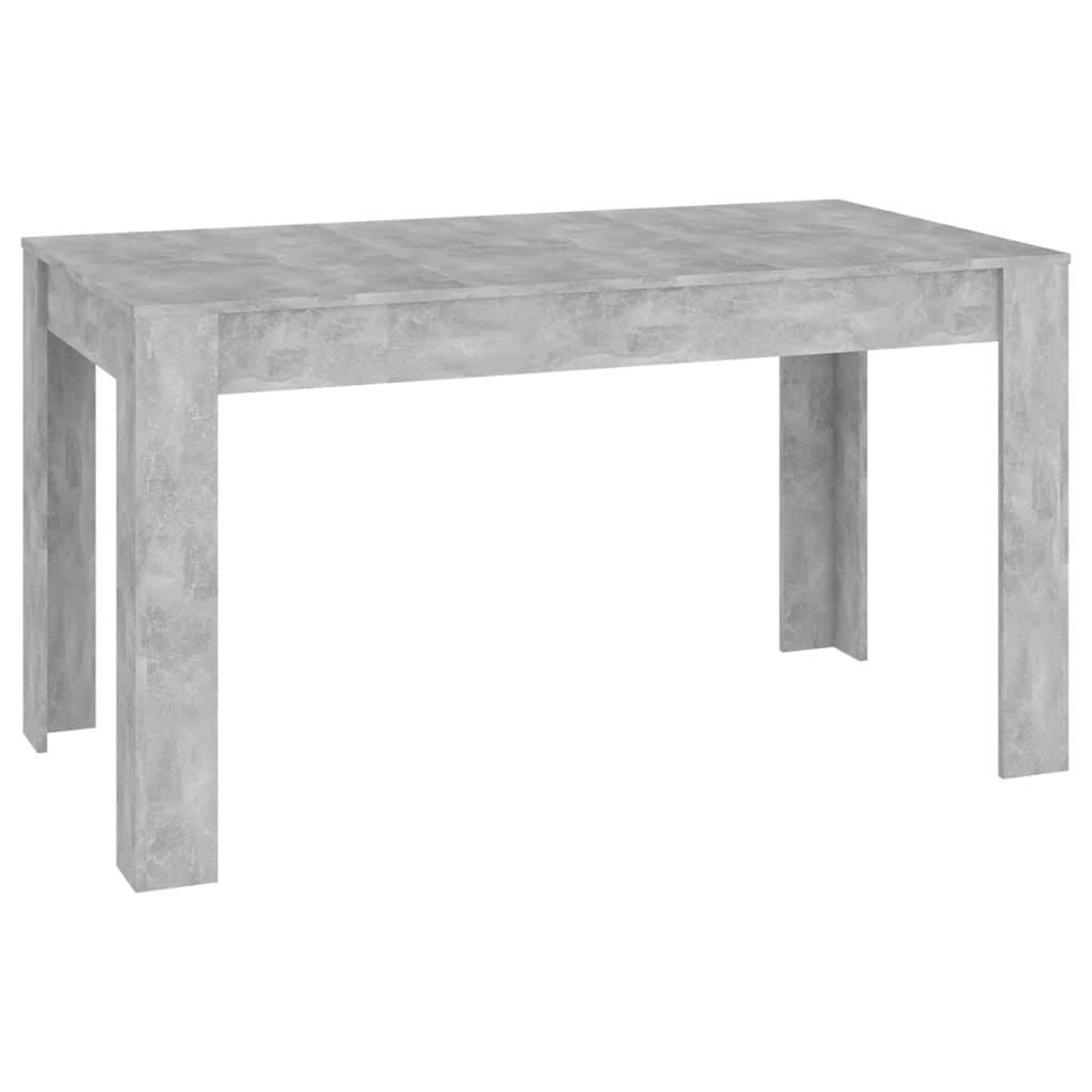 Eettafel 140x74,5x76 cm spaanplaat betongrijs