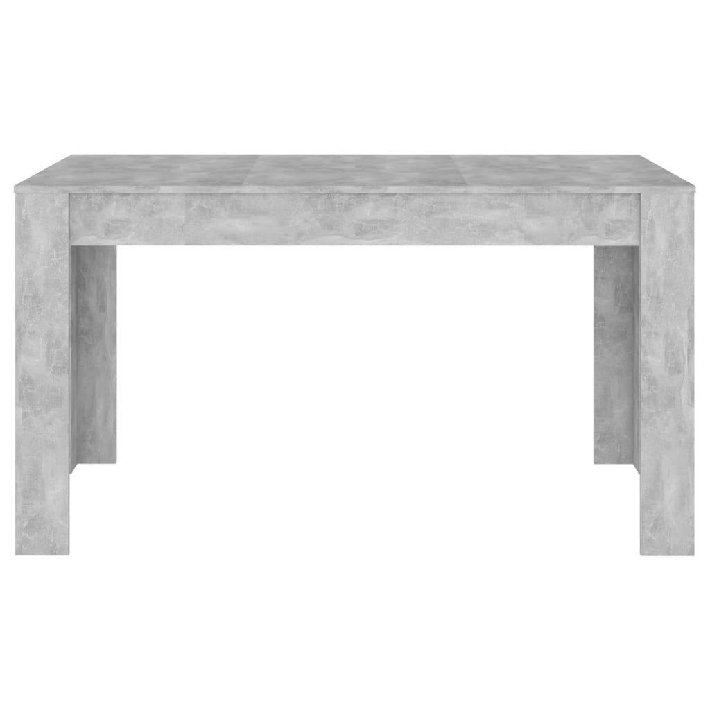 Eettafel 140x74,5x76 cm spaanplaat betongrijs