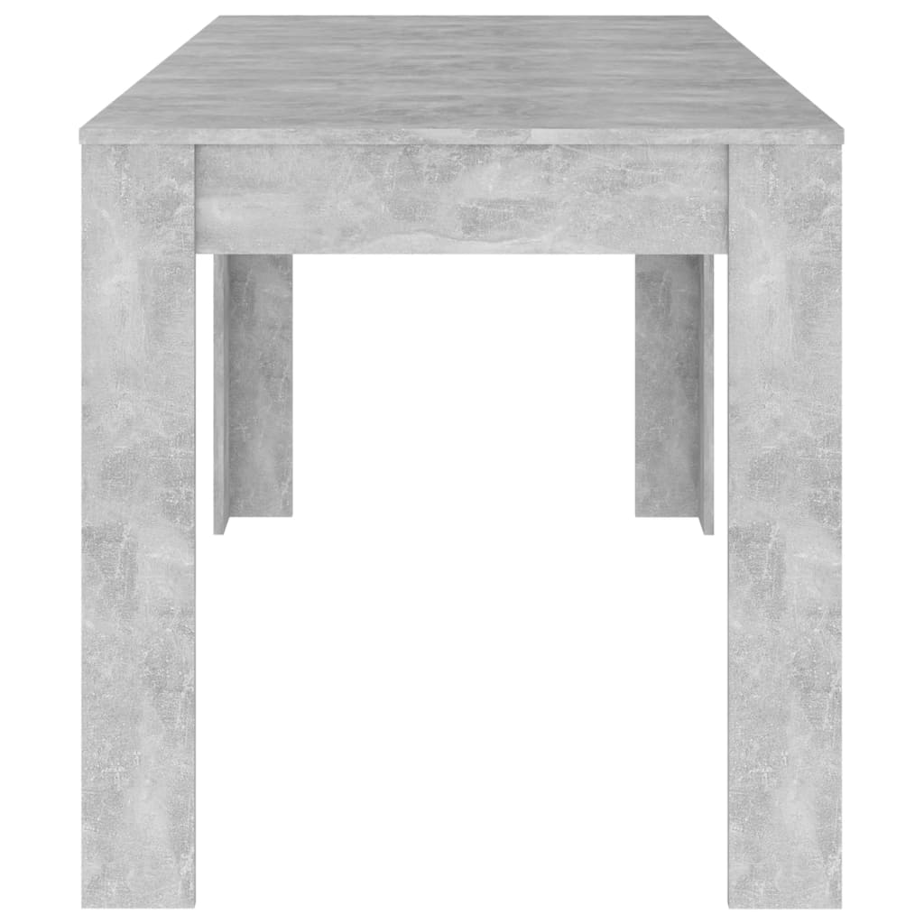 Eettafel 140x74,5x76 cm spaanplaat betongrijs