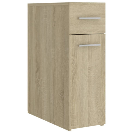 Apothekerskast 20x45,5x60 cm bewerkt hout sonoma eikenkleurig