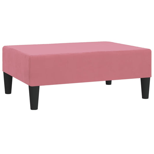 Voetenbank 78x56x32 cm fluweel roze