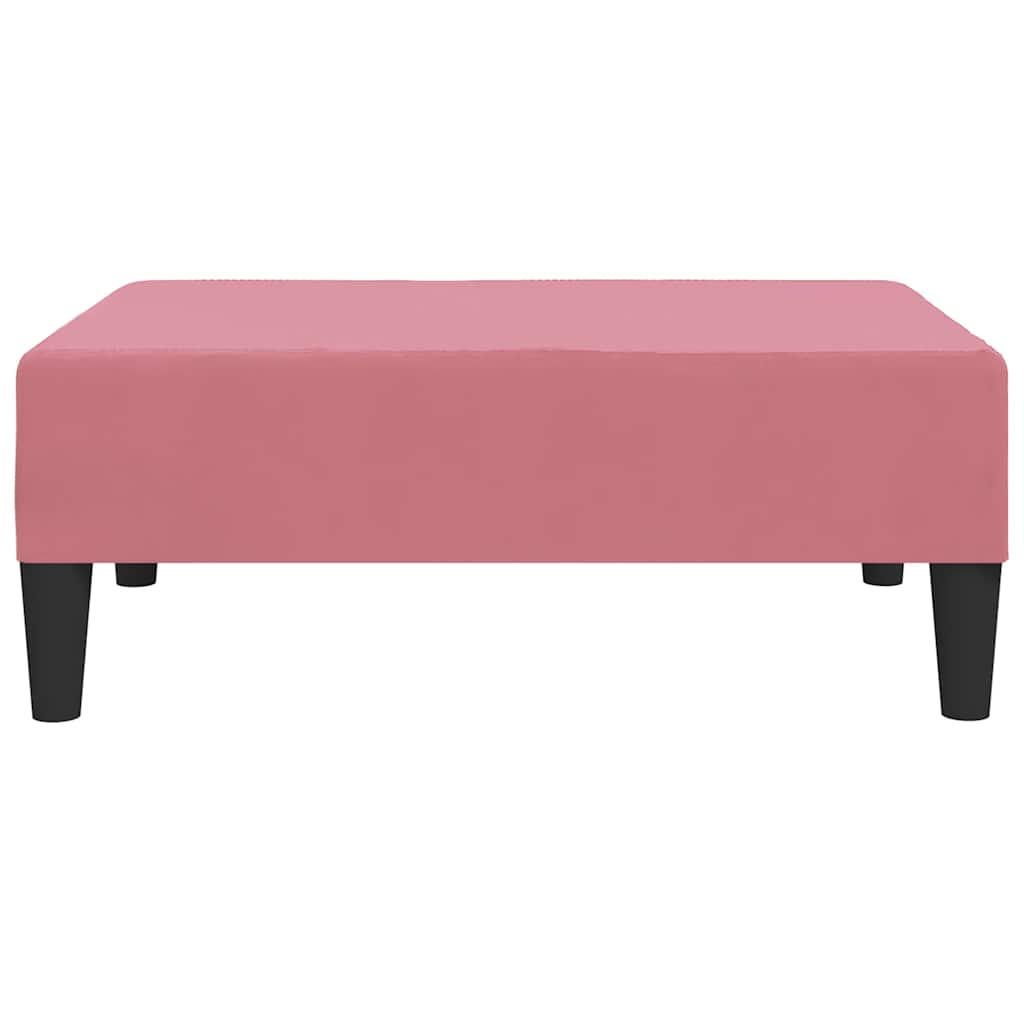 Voetenbank 78x56x32 cm fluweel roze