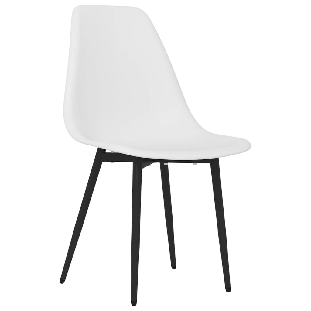 Eetkamerstoelen 2 st PP wit