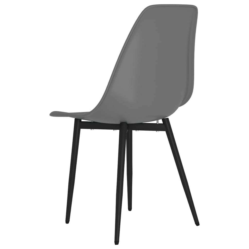 Eetkamerstoelen 2 st PP grijs