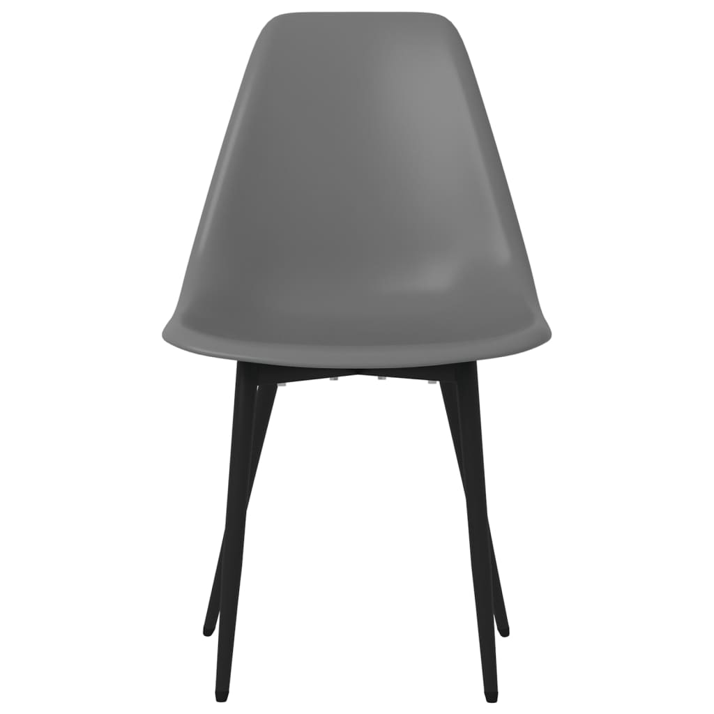 Eetkamerstoelen 2 st PP grijs