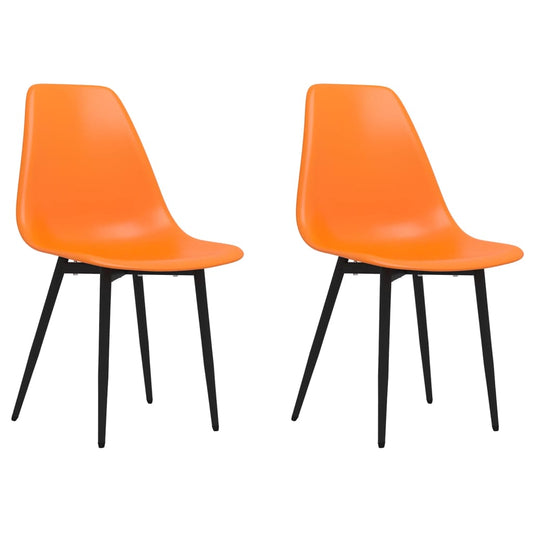 Eetkamerstoelen 2 st PP oranje