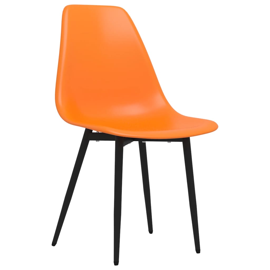 Eetkamerstoelen 2 st PP oranje