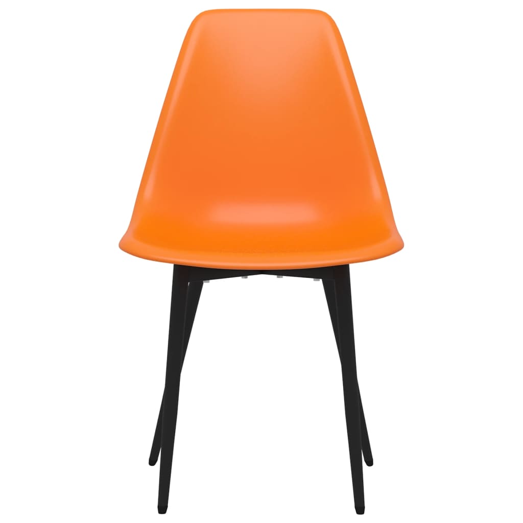 Eetkamerstoelen 2 st PP oranje