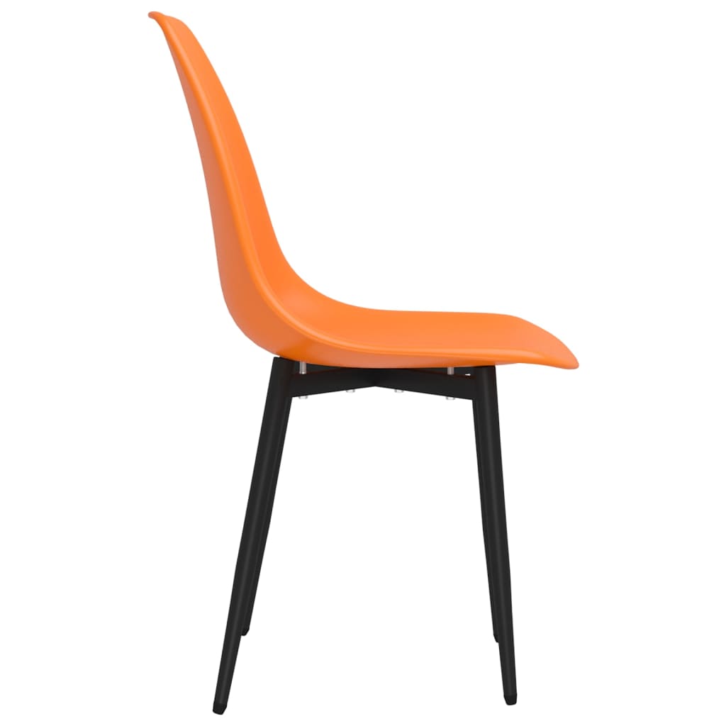 Eetkamerstoelen 2 st PP oranje