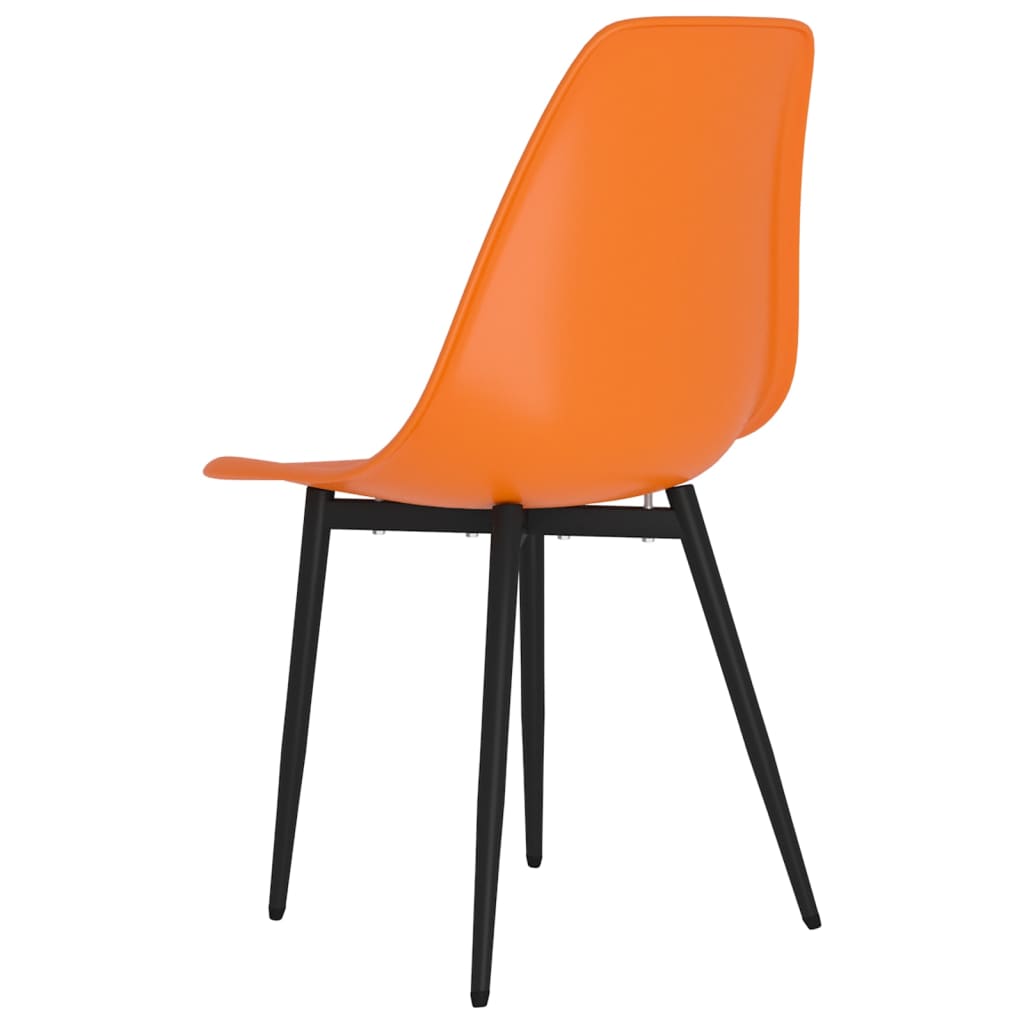 Eetkamerstoelen 2 st PP oranje