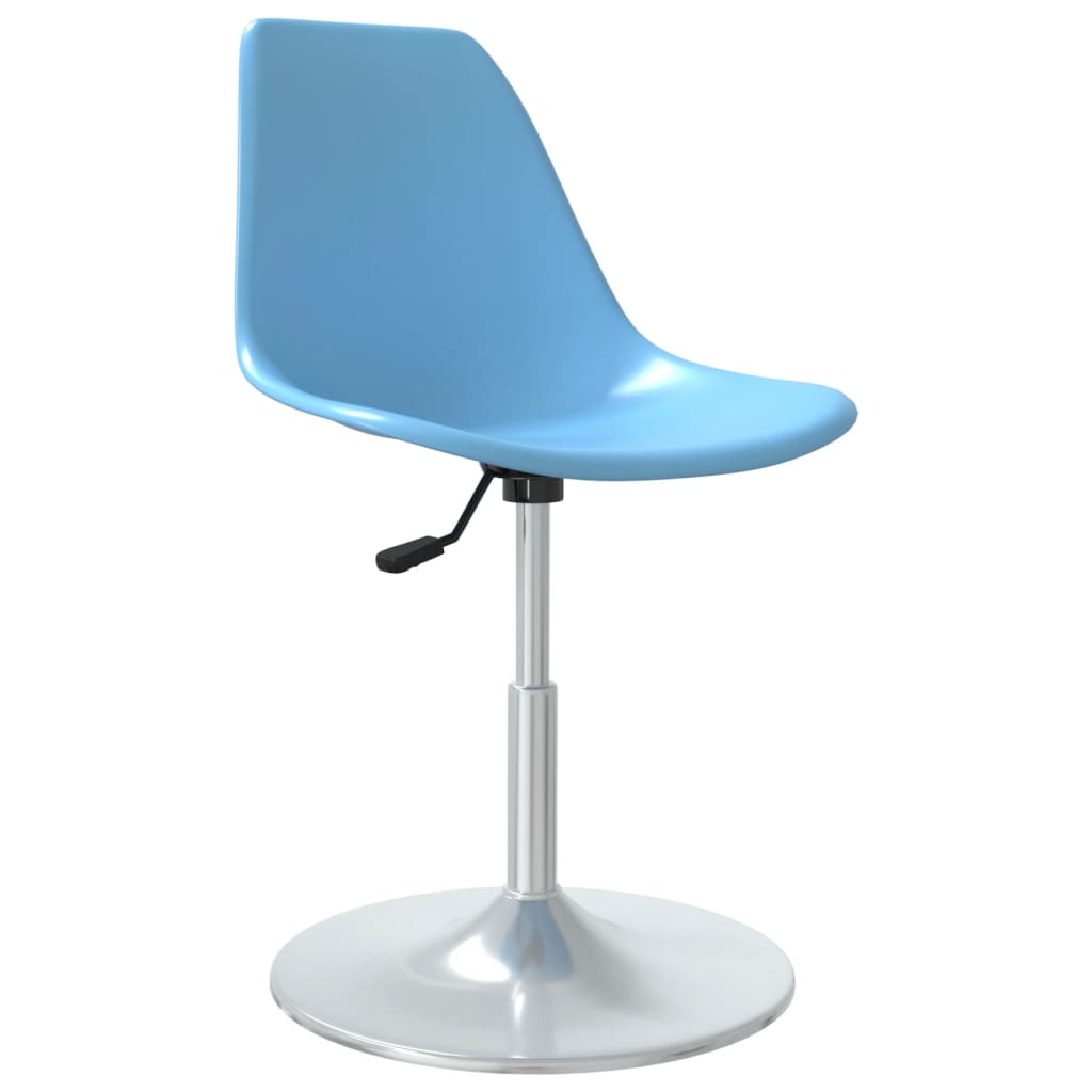 Eetkamerstoelen draaibaar 4 st PP blauw