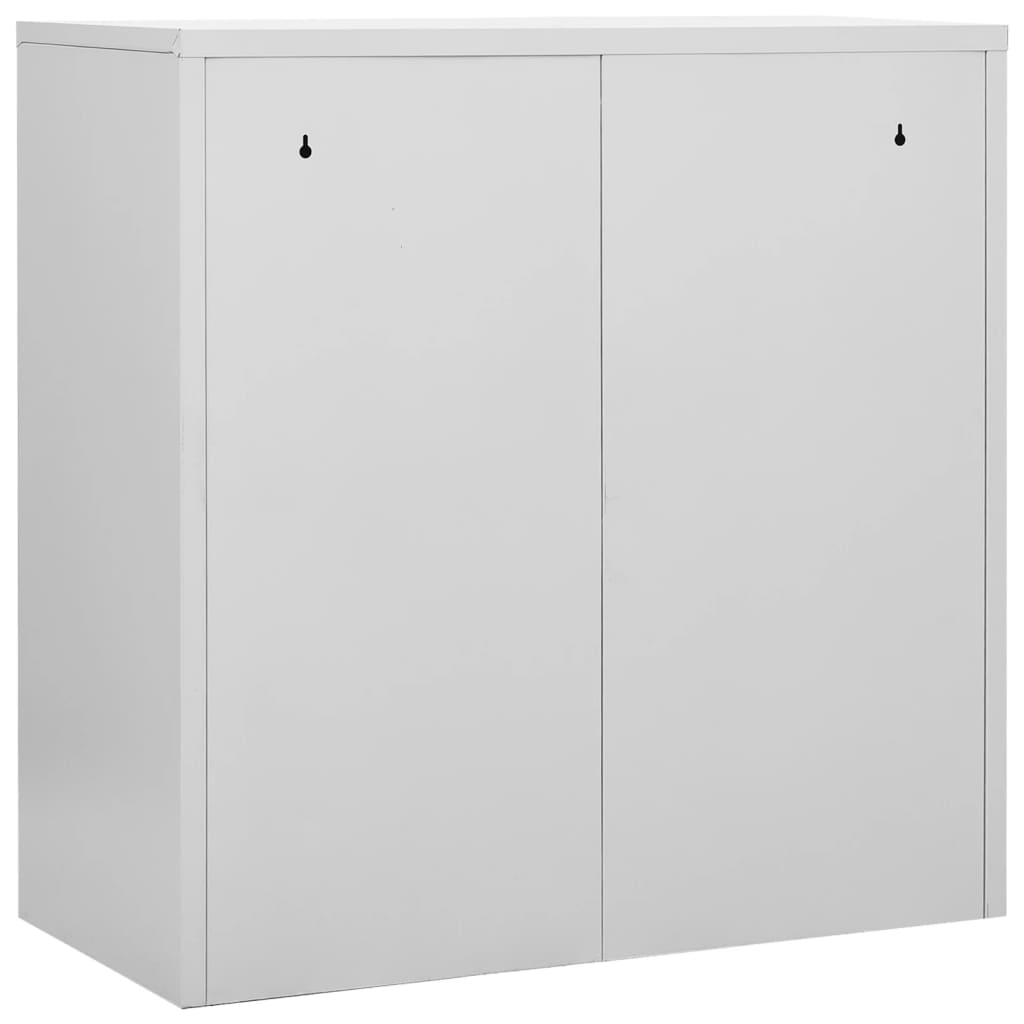 Lockerkasten 5 st 90x45x92,5 cm staal lichtgrijs en blauw