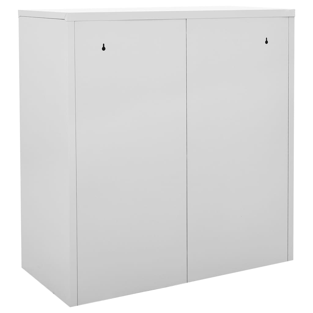 Lockerkasten 5 st 90x45x92,5 cm staal lichtgrijs en blauw