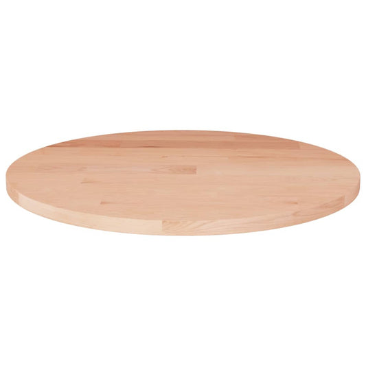 Tafelblad rond Ø40x1,5 cm onbehandeld massief eikenhout