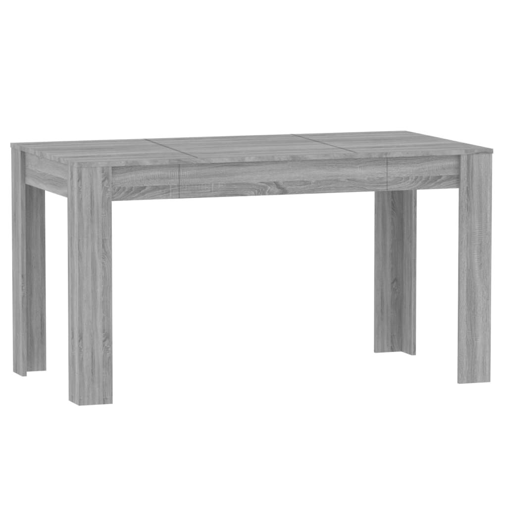 Eettafel 140x74,5x76 cm bewerkt hout grijs sonoma eikenkleurig