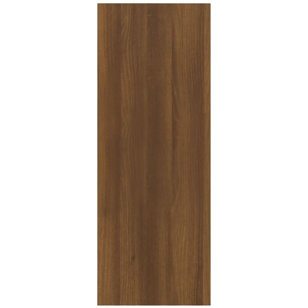 Wandtafel 78x30x80 cm bewerkt hout bruin eikenkleur